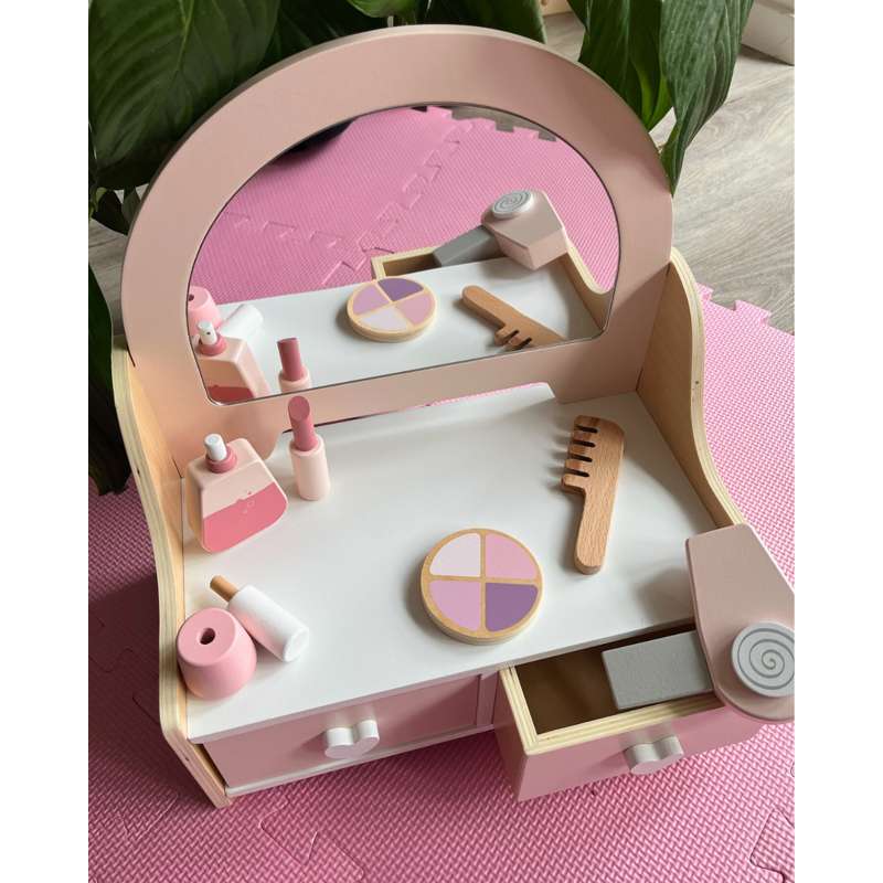 Kid'oh Sminkspegel m. Lådor och Tillbehör 