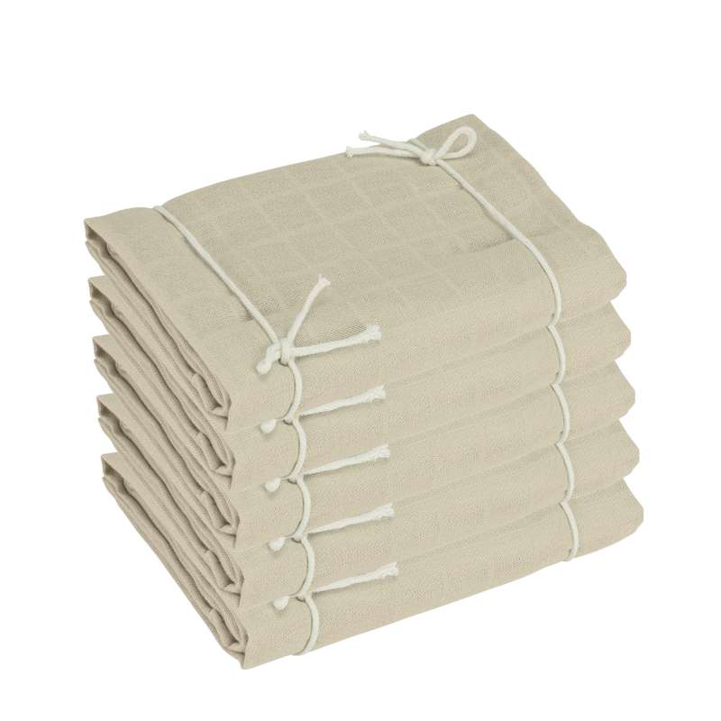 Naturebaby Ekologiska Stofblöjor/Minislinga - 5-pack - Sand 