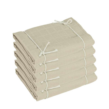 Naturebaby Ekologiska Stofblöjor/Minislinga - 5-pack - Sand 