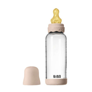 BIBS Flaska - Sutteflaskesätt - Glas - Boheme - Latex/Medium Flow/Rund - 240 ml. - Blush 