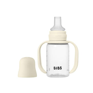 BIBS Flaska - Sutteflaskeset - Plast - Silikon - Sippy - 150 ml. - Elfenben 