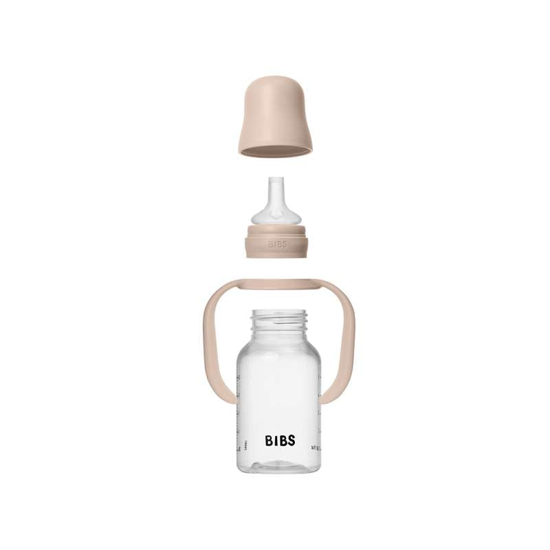 BIBS Flaska - Sutteflaskesätt - Plast - Silikon - Sippy - 150 ml. - Blush 