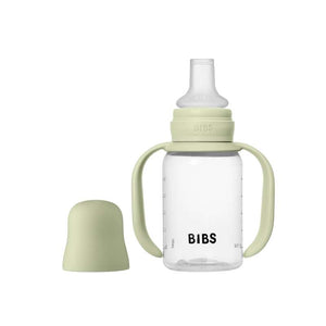 BIBS Flaska - Sutteflaskesätt - Plast - Silikon - Sippy - 150 ml. - Salvia 