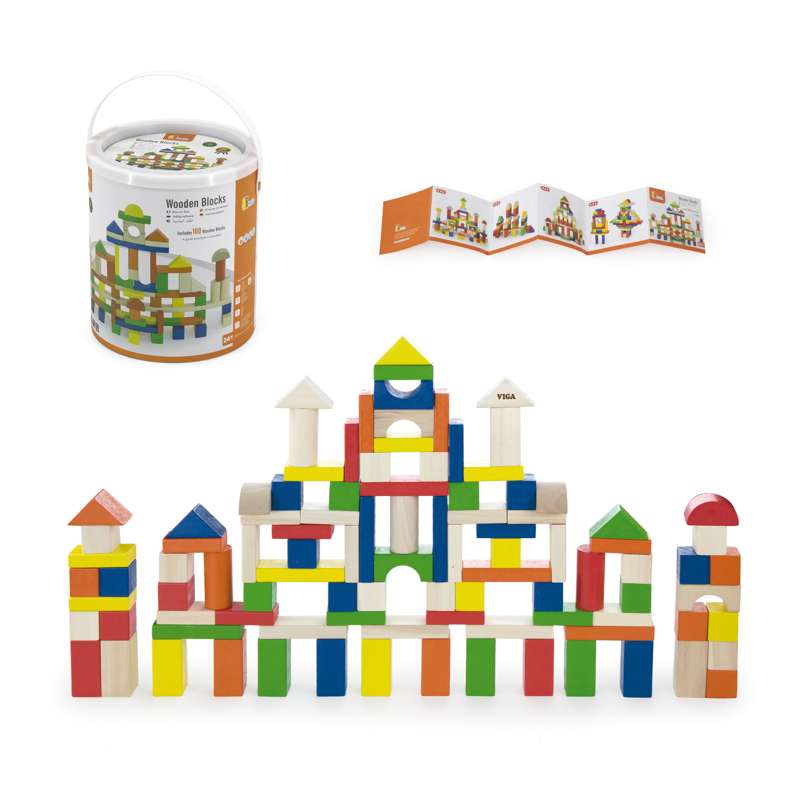 Kid'oh Byggeklodser i Spand - 100 stk.