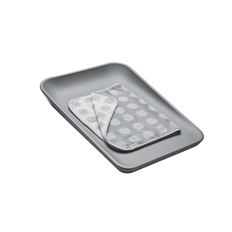 Leander Matty™ skötbädd inkl. topp - Pearl grey 