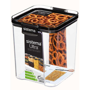 Sistema Matförvaring - Tritan Ultra - Fyrkantig - 920ml - Svart 