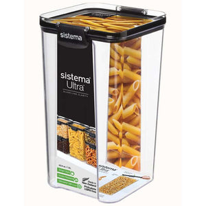 Sistema Matförvaring - Tritan Ultra - Fyrkantig - 1.3L - Svart 