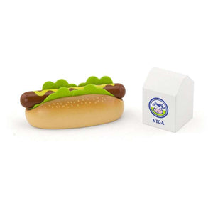 Kid'oh Leksaksmat hotdog med mjölk i trä