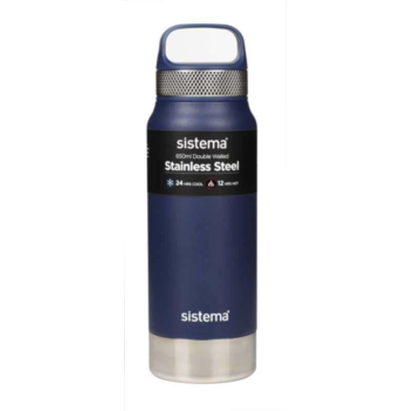 Sistema Termosflaska - Rostfritt Stål - 650ml - Navy 