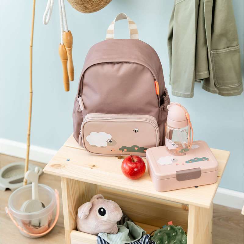 Done by Deer Barnryggsäck - 7.5L - Tiny Farm - Puder 