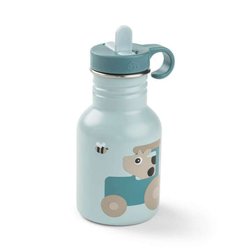 Done by Deer Drickflaska - Rostfritt Stål - 350ml - Tiny Farm - Blå 