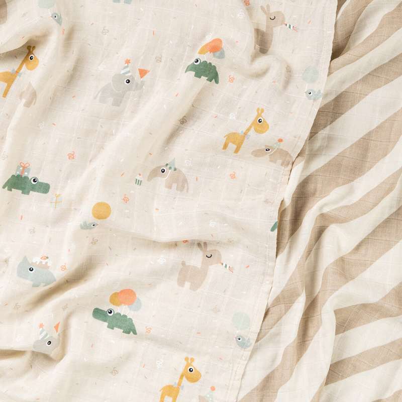 Done By Deer Stofblöjor - 2 st. - Celebration - Sand 