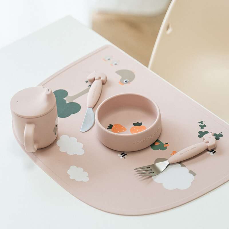 Done by Deer Skål - Silikon - 2 st. - Pigee - Puder 