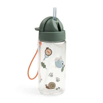 Done by Deer Drickflaska m. sugrör - Tiny Trails - 350 ml - Grön 