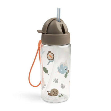 Done by Deer Dricksflaska m. sugrör - Tiny Trails - 350ml - Sand 