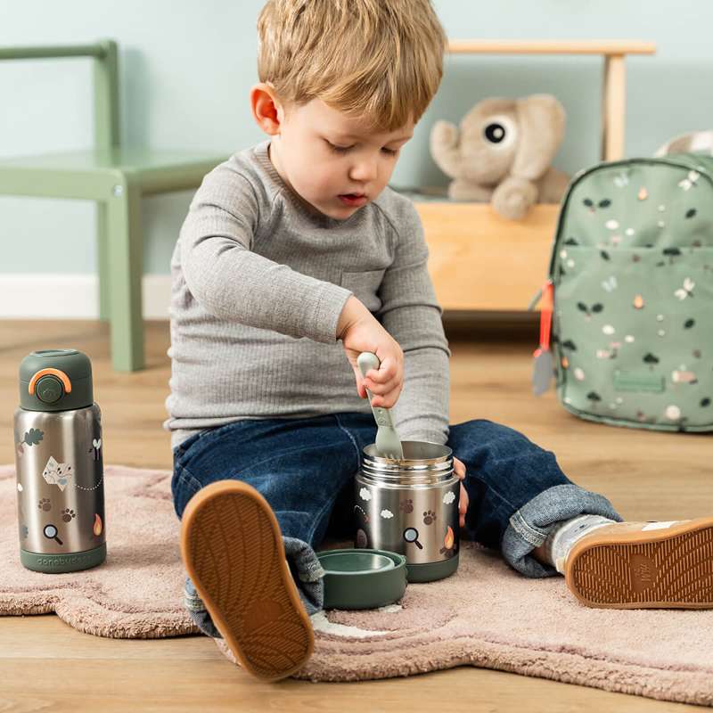 Done by Deer Termomatlåda - Tiny Trails - 300 ml - Grön 