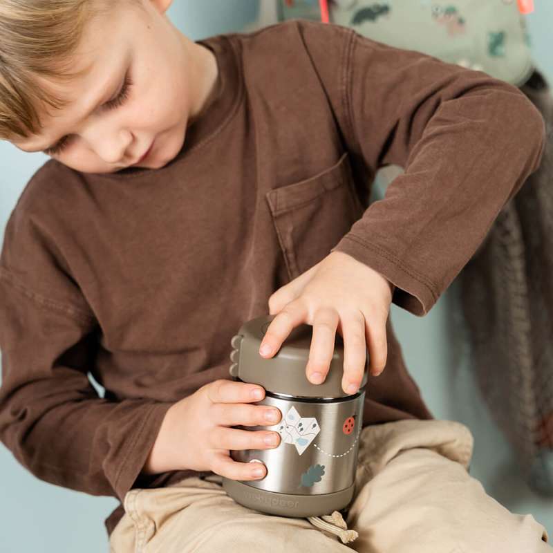 Done by Deer Termomatsbehållare - Tiny Trails - 300 ml - Sand 