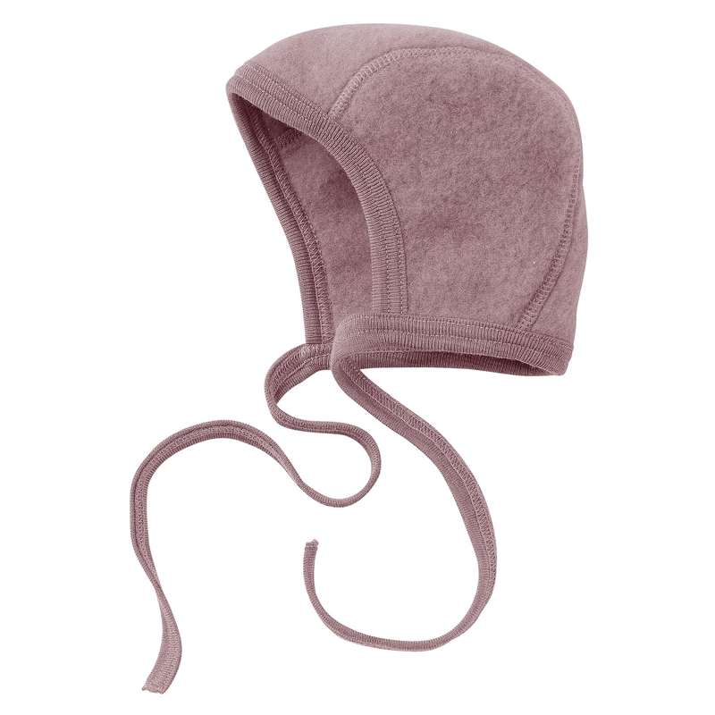 Engel Natur Babyhuva - Ekologisk Ullfleece - Rosewood Melange 