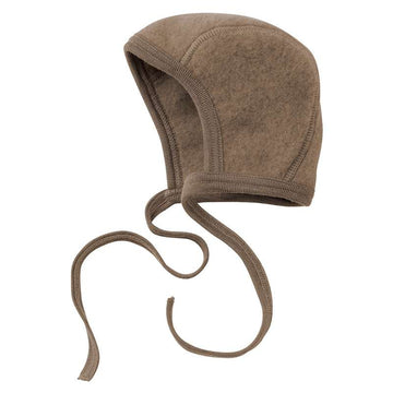 Engel Natur Babyhatt - Ekologisk Ullfleece - Valnöt Melange 