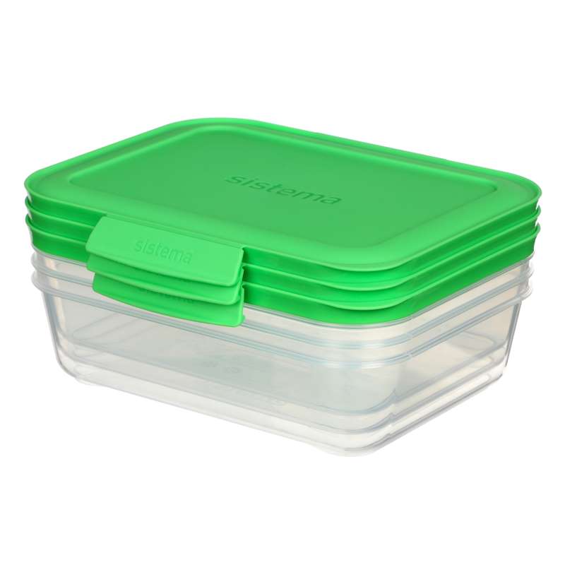 Sistema Matförvaring - Nest It - 3-Pack - 1L - Grön 