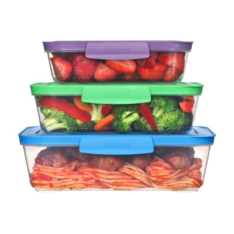 Sistema Matförvaring - Nest It - 3-Pack - Ass. Färger 