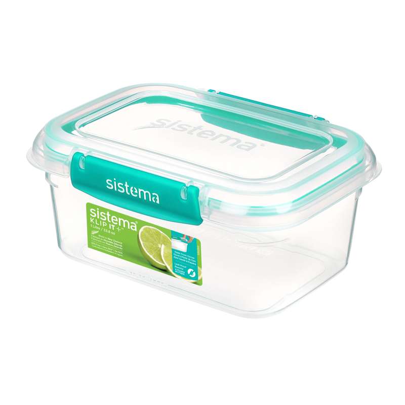 Sistema Matlagring - Klip It Plus - Rektangel - 1L - Mint 