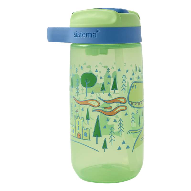 Sistema Easy Sip Bottle - Drikkedunk - Kids - 500ml - Dragon/Cucumber