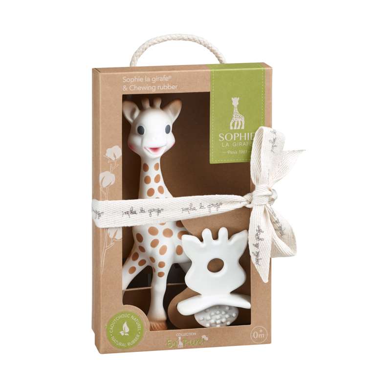 Sophie la Girafe Så Ren Bidedyr 18 cm. och Natural Bidering 
