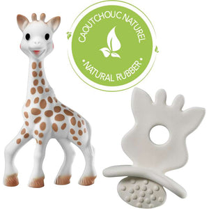 Sophie la Girafe Så Ren Bidedyr 18 cm. och Natural Bidering 