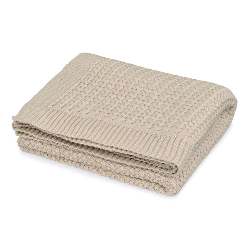 Cam Cam Copenhagen Harper Baby Stickad filt - GOTS - Latte 