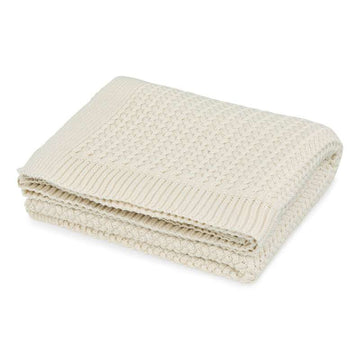 Cam Cam Copenhagen Harper Baby Stickad filt - GOTS - Off White 