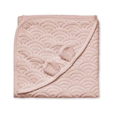 Cam Cam Copenhagen Handduk m. Huva och Öron - Baby - GOTS - Dusty Rose 