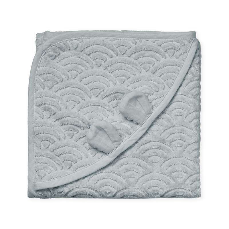 Cam Cam Copenhagen Handduk med huva och öron - Baby - GOTS - Classic Grey 
