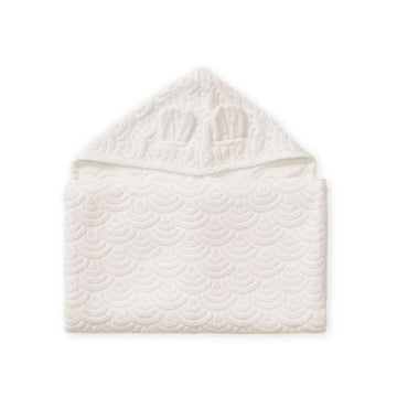 Cam Cam Copenhagen Handduk m. Huva och Öron - Junior - GOTS - Off White 