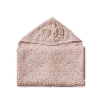 Cam Cam Copenhagen Handduk med huva och öron - Junior - GOTS - Dusty Rose 