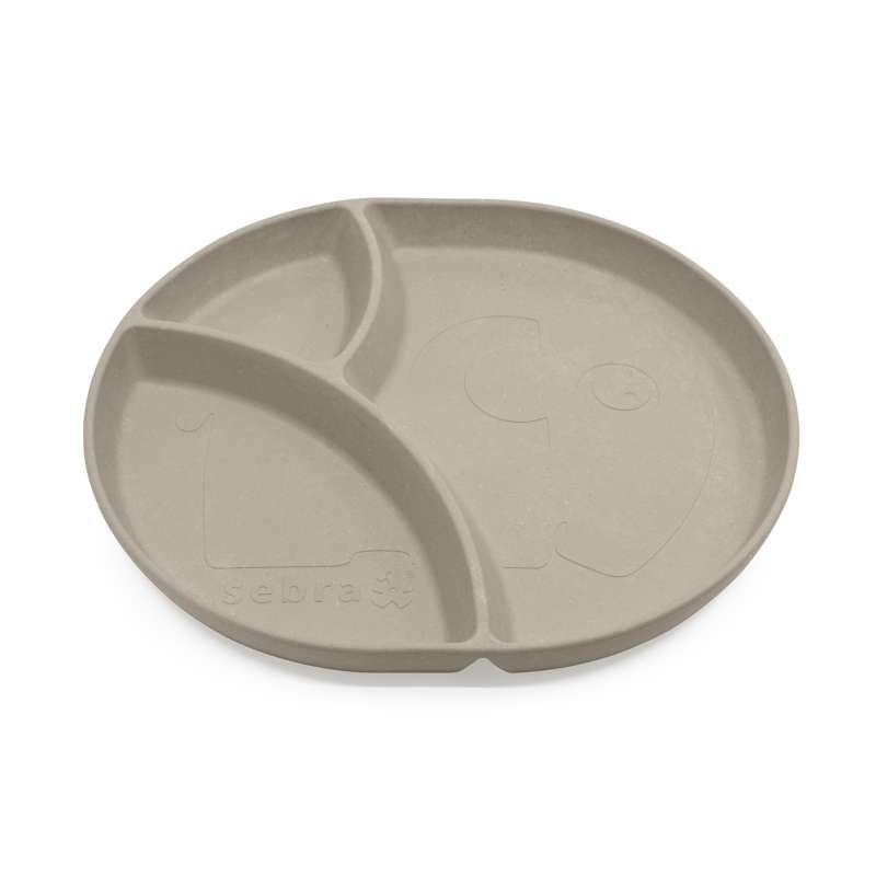 Sebra MUMS - Rumindelad Tallrik - Jetty Beige 