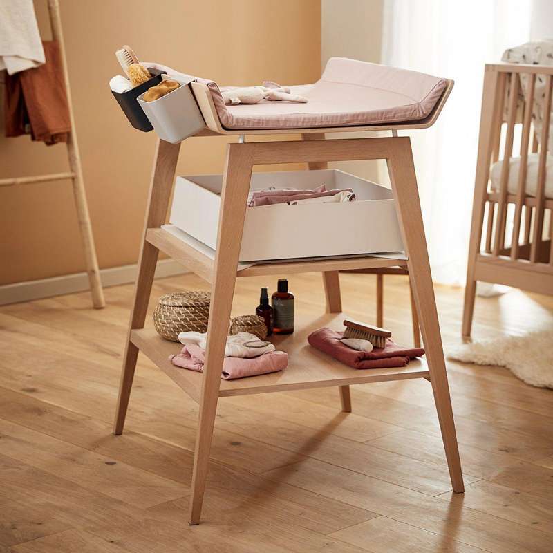 Leander Pusskudebeträck till Leander Linea™ Skötbord - Dusty Rose 