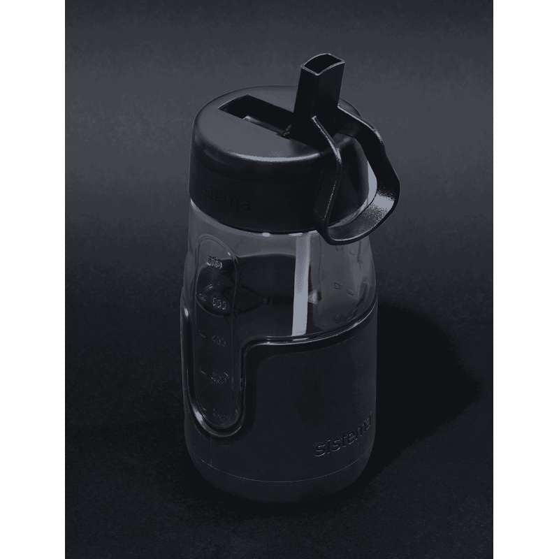 Sistema Flip Sipper Flaska Drickflaska - 700ml - Svart 