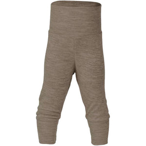 Engel Natur Babybyxor m. midjerib - Ull/Silke - Valnöt 