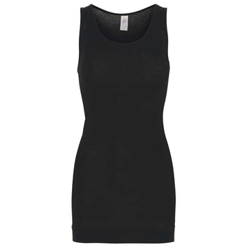 Engel Natur Undertröja för Kvinnor - Lång - Ull/Silke - Svart 