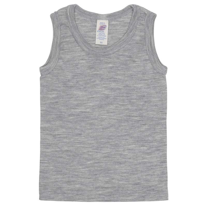 Engel Natur Undertröja u. Ärmar - Ull/Silke - Grå Melange 