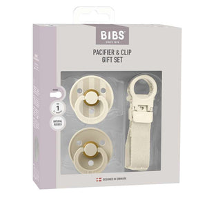 BIBS Rund Colour napp - 2-Pack - strl. 1 - naturgummi - m. Selen - Elfenben 