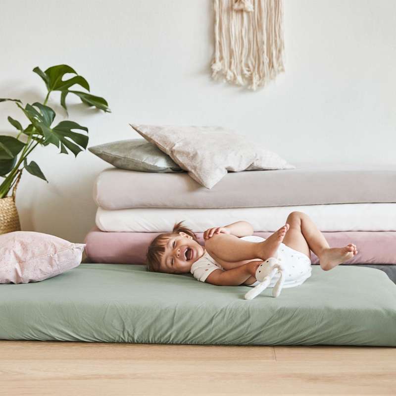 Leander Lag till Juniorsäng - 2-pack - Ekologisk - Salvia Grön 