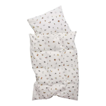 Leander Sängkläder - Baby - Ekologisk - Skog - Cappuccino 
