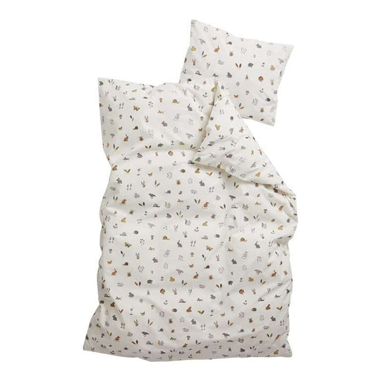 Leander Junior sängkläder 100x140 cm - Forrest - Cappuccino