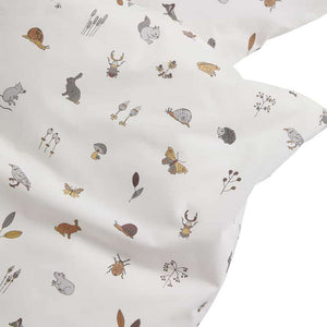 Leander Junior sängkläder 100x140 cm - Forrest - Cappuccino