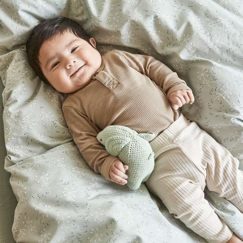 Leander Sängkläder - Junior - äng - Ekologisk - Salvia Grön 