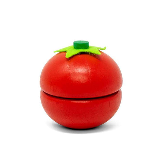 MaMaMeMo Lekmat tomat i halvor i trä