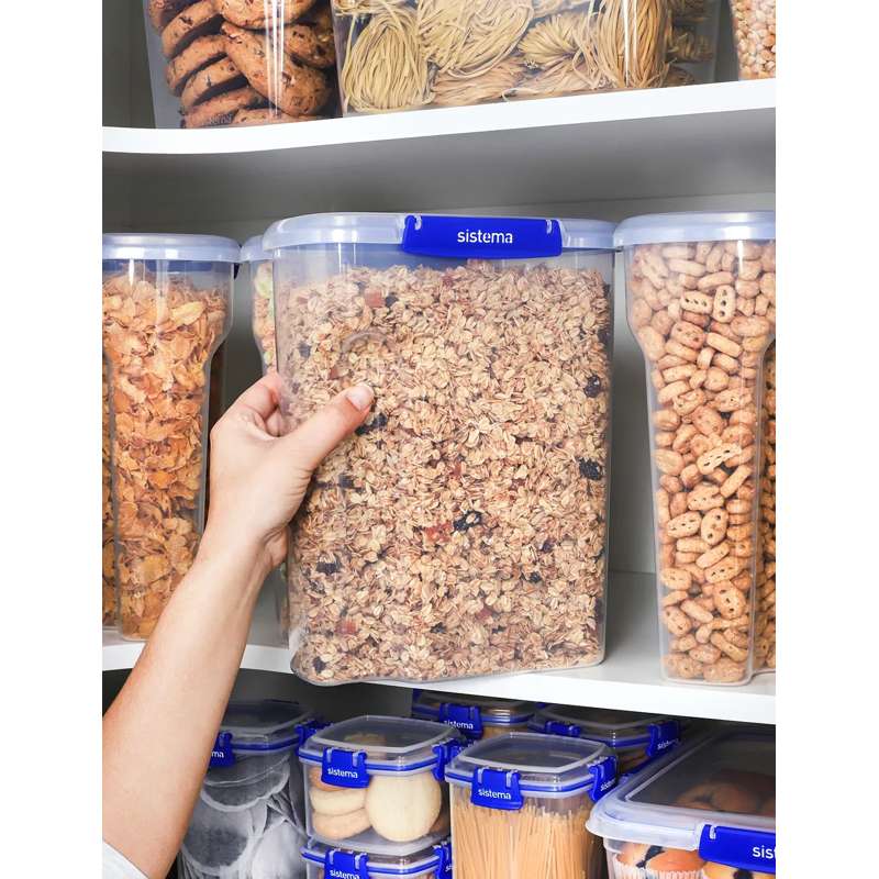 Sistema Matförvaring - Klip It Plus - Cereal - 4.2L - Blå 