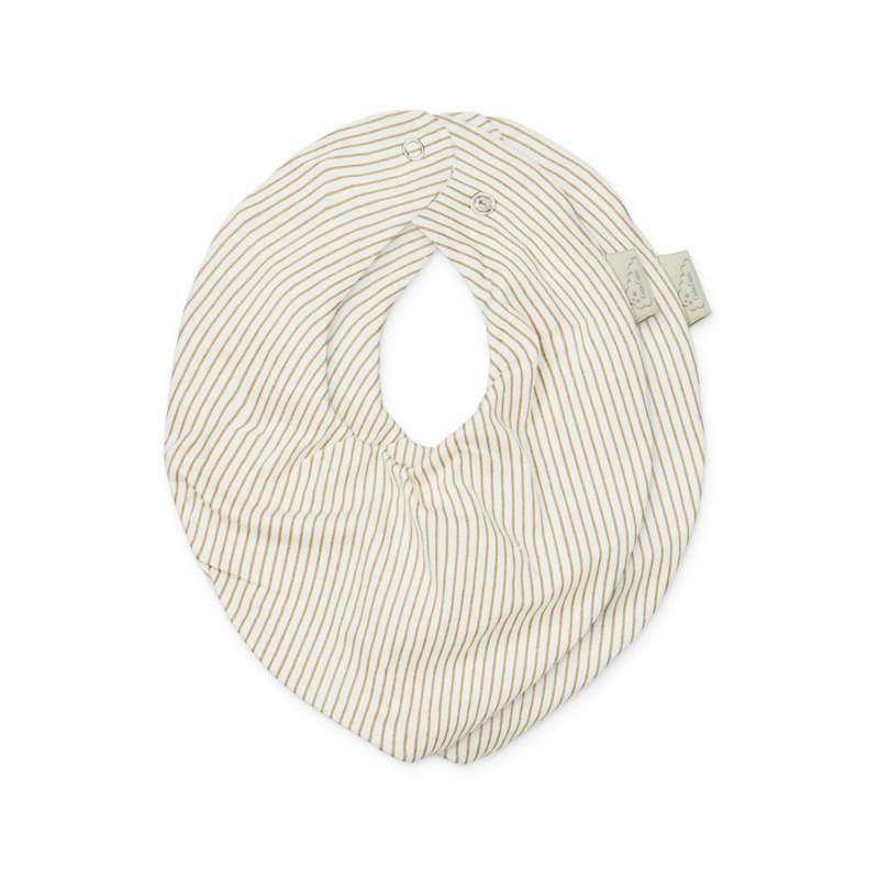 Cam Cam Copenhagen Bandana Hängsleduk -2-pack - GOTS - Klassiska ränder Kamel 